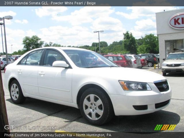 2007 Hyundai Sonata GLS in Powder White Pearl