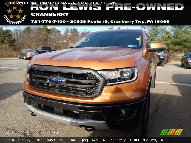 2019 Ford Ranger Lariat SuperCrew 4x4 in Saber Metallic