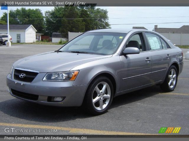 2008 Hyundai Sonata SE V6 in Steel Gray