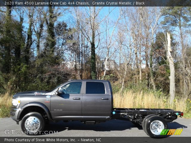 2020 Ram 4500 Laramie Crew Cab 4x4 Chassis in Granite Crystal Metallic