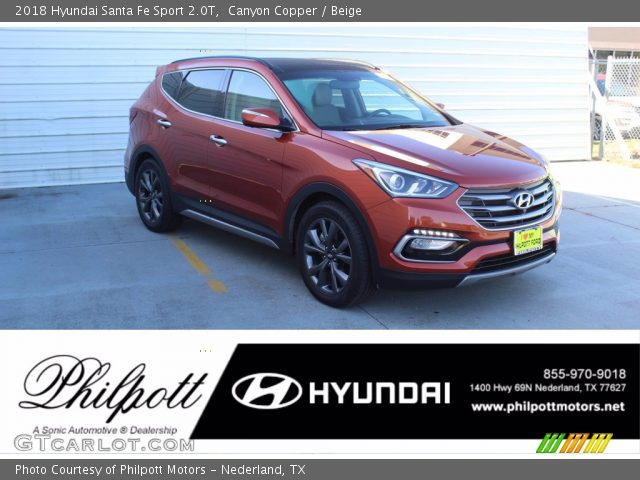 2018 Hyundai Santa Fe Sport 2.0T in Canyon Copper