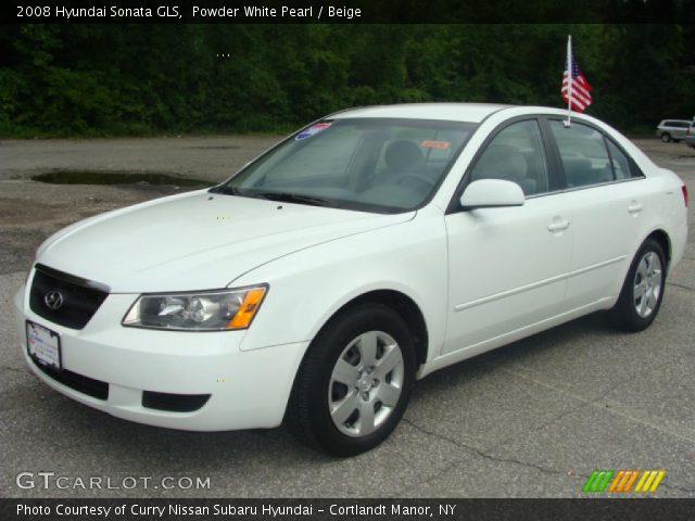 2008 Hyundai Sonata GLS in Powder White Pearl