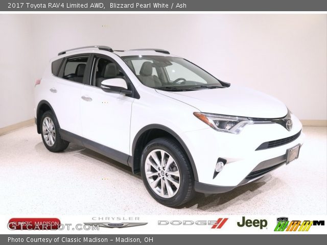 2017 Toyota RAV4 Limited AWD in Blizzard Pearl White