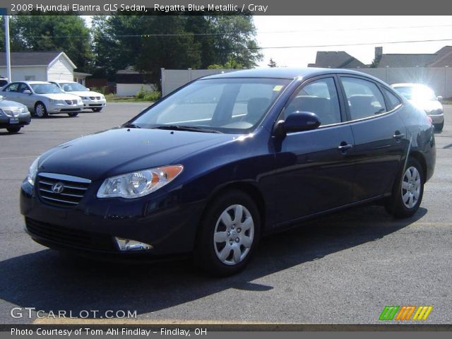 2008 Hyundai Elantra GLS Sedan in Regatta Blue Metallic