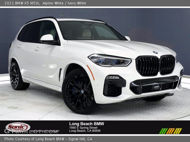 2021 BMW X5 M50i in Alpine White