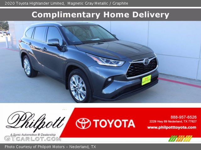 2020 Toyota Highlander Limited in Magnetic Gray Metallic