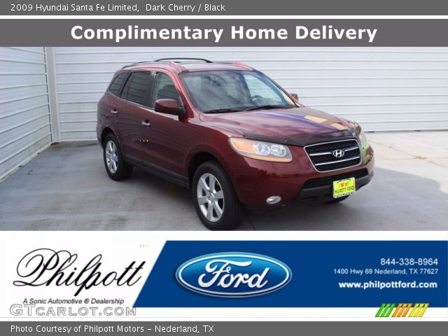 2009 Hyundai Santa Fe Limited in Dark Cherry