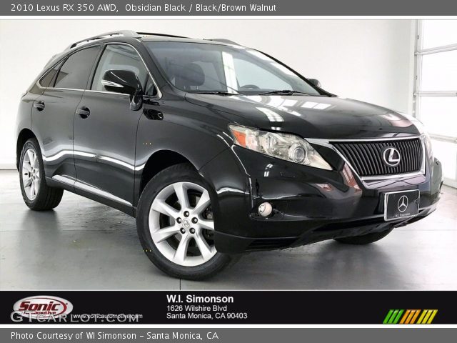 2010 Lexus RX 350 AWD in Obsidian Black