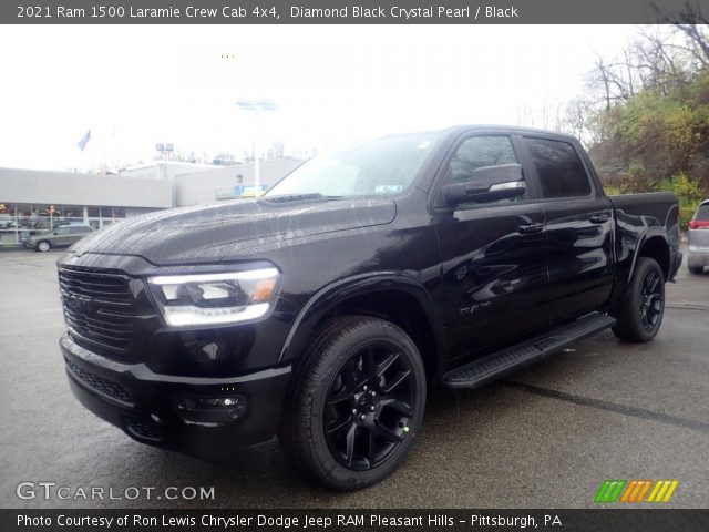 2021 Ram 1500 Laramie Crew Cab 4x4 in Diamond Black Crystal Pearl