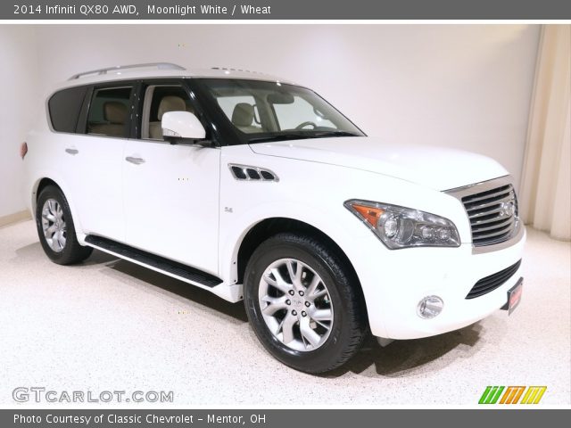 2014 Infiniti QX80 AWD in Moonlight White