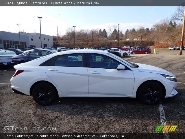 2021 Hyundai Elantra SEL in Quartz White