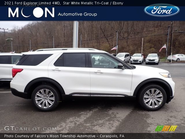 2021 Ford Explorer Limited 4WD in Star White Metallic Tri-Coat