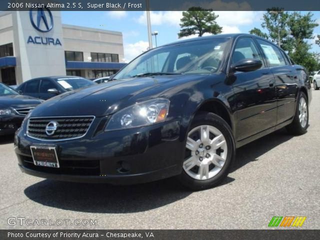 2006 Nissan Altima 2.5 S in Super Black