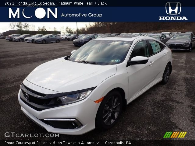 2021 Honda Civic EX Sedan in Platinum White Pearl
