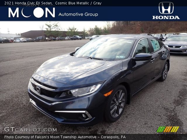 2021 Honda Civic EX Sedan in Cosmic Blue Metallic