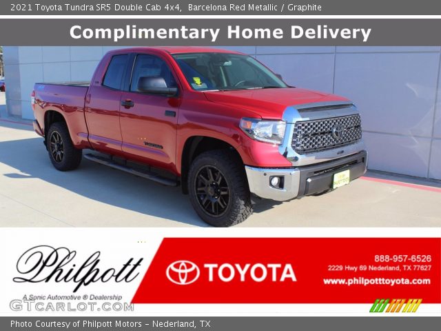 2021 Toyota Tundra SR5 Double Cab 4x4 in Barcelona Red Metallic