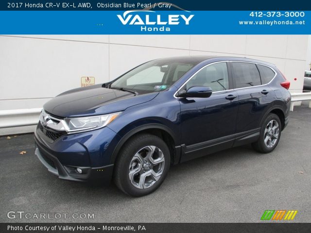 2017 Honda CR-V EX-L AWD in Obsidian Blue Pearl