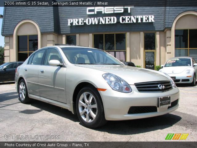 2006 Infiniti G 35 Sedan in Serengeti Sand Metallic