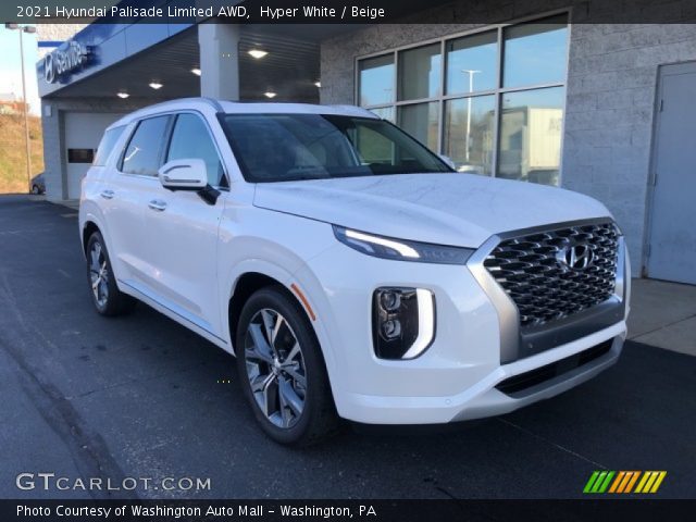 2021 Hyundai Palisade Limited AWD in Hyper White