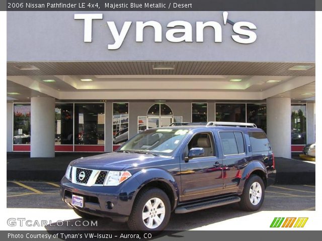 2006 Nissan Pathfinder LE 4x4 in Majestic Blue Metallic