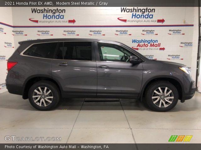 2021 Honda Pilot EX AWD in Modern Steel Metallic