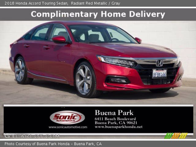 2018 Honda Accord Touring Sedan in Radiant Red Metallic
