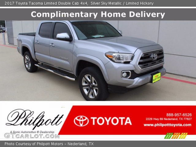 2017 Toyota Tacoma Limited Double Cab 4x4 in Silver Sky Metallic