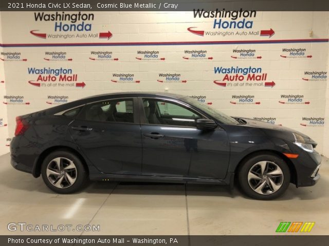 2021 Honda Civic LX Sedan in Cosmic Blue Metallic