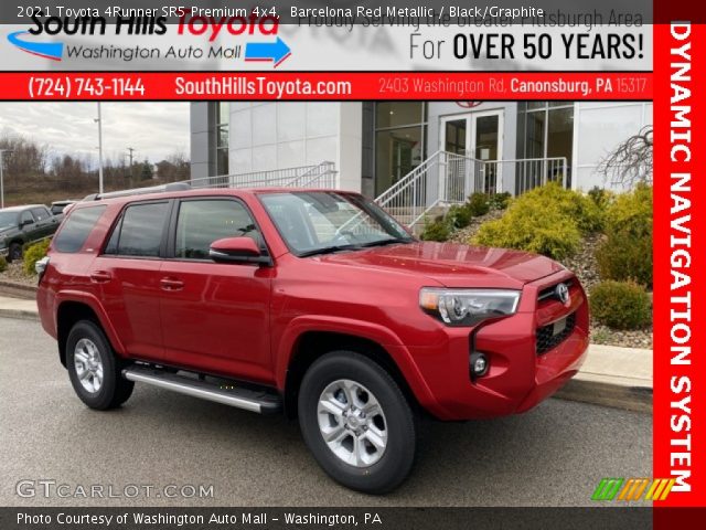 2021 Toyota 4Runner SR5 Premium 4x4 in Barcelona Red Metallic