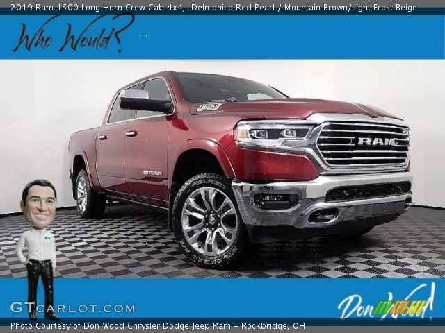 2019 Ram 1500 Long Horn Crew Cab 4x4 in Delmonico Red Pearl
