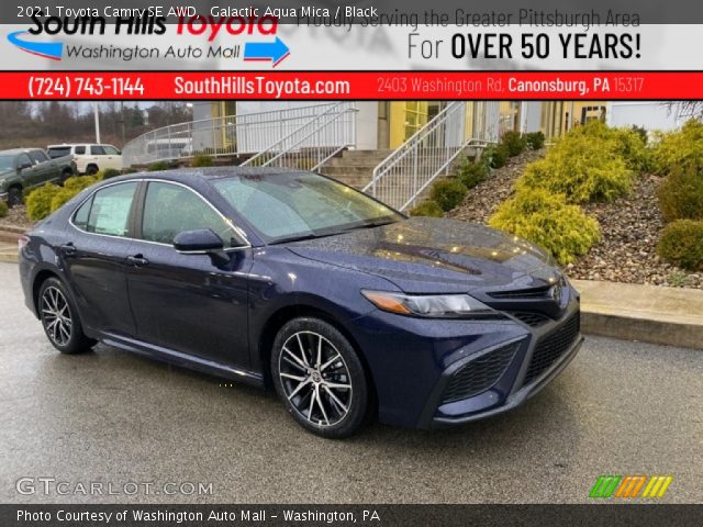 2021 Toyota Camry SE AWD in Galactic Aqua Mica