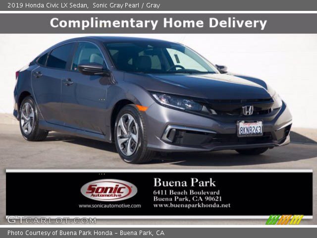 2019 Honda Civic LX Sedan in Sonic Gray Pearl