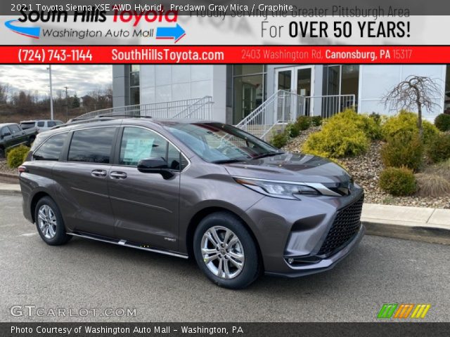 2021 Toyota Sienna XSE AWD Hybrid in Predawn Gray Mica