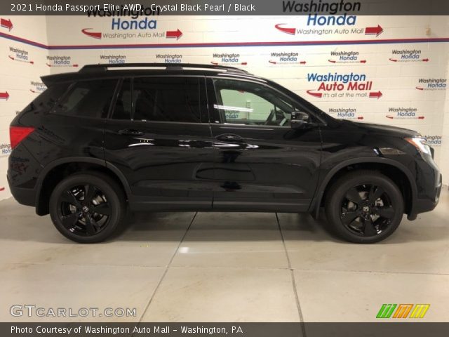 2021 Honda Passport Elite AWD in Crystal Black Pearl