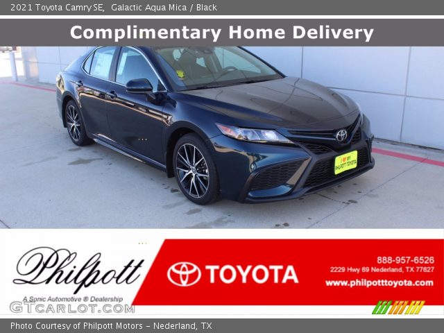 2021 Toyota Camry SE in Galactic Aqua Mica