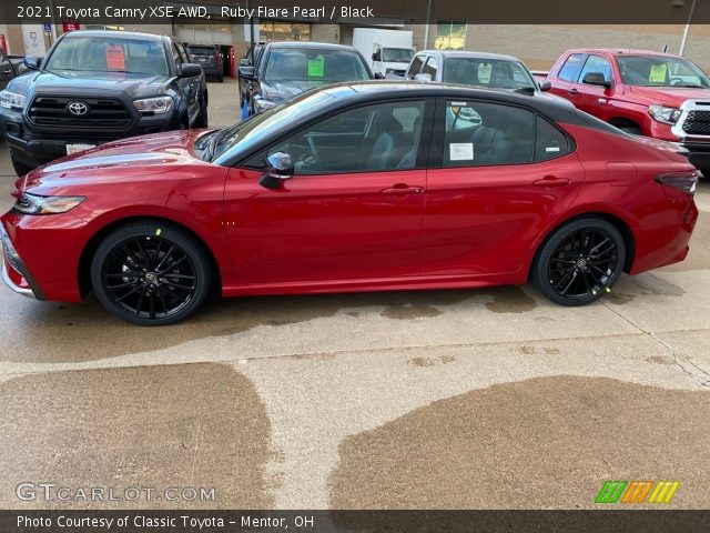 2021 Toyota Camry XSE AWD in Ruby Flare Pearl