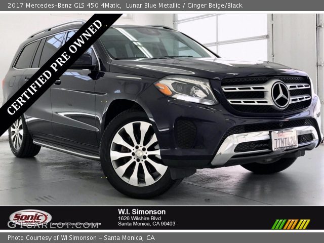 2017 Mercedes-Benz GLS 450 4Matic in Lunar Blue Metallic