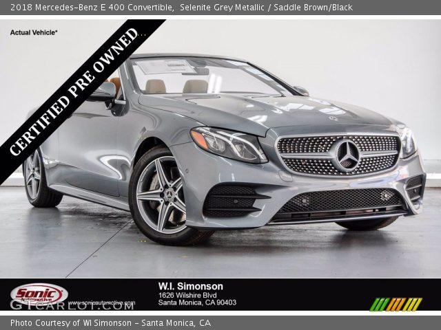 2018 Mercedes-Benz E 400 Convertible in Selenite Grey Metallic