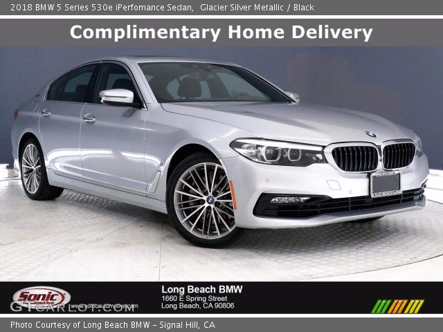 2018 BMW 5 Series 530e iPerfomance Sedan in Glacier Silver Metallic