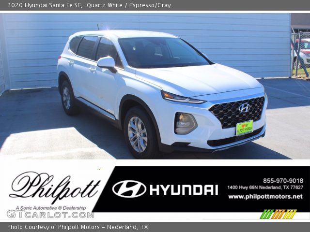 2020 Hyundai Santa Fe SE in Quartz White