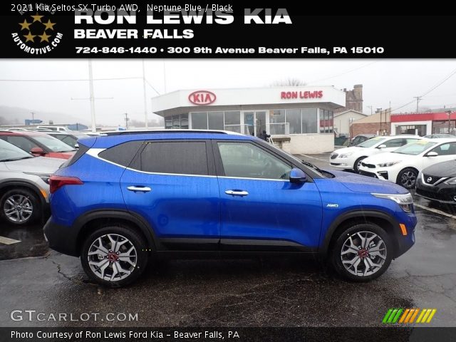 2021 Kia Seltos SX Turbo AWD in Neptune Blue