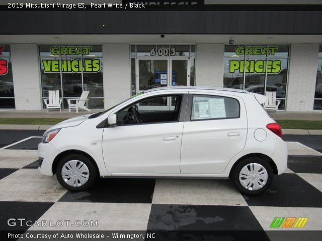 2019 Mitsubishi Mirage ES in Pearl White