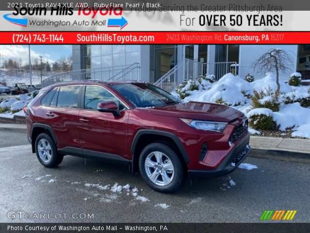 2021 Toyota RAV4 XLE AWD in Ruby Flare Pearl