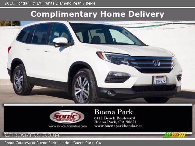 2016 Honda Pilot EX in White Diamond Pearl