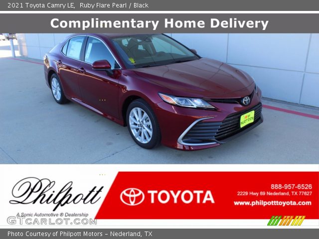 2021 Toyota Camry LE in Ruby Flare Pearl