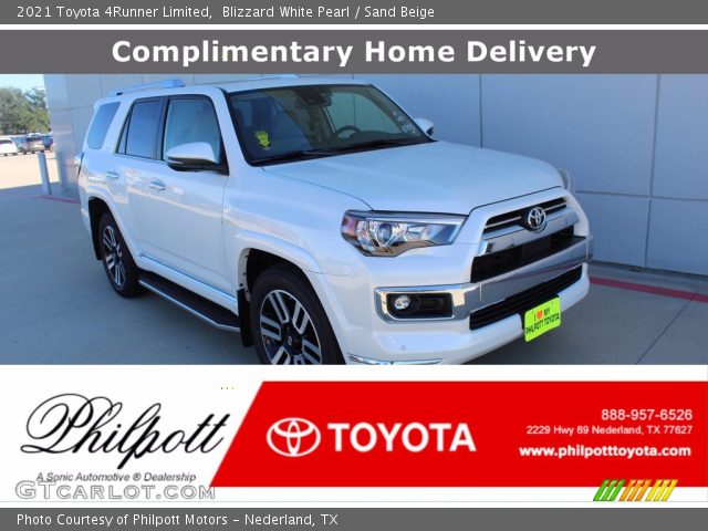 2021 Toyota 4Runner Limited in Blizzard White Pearl