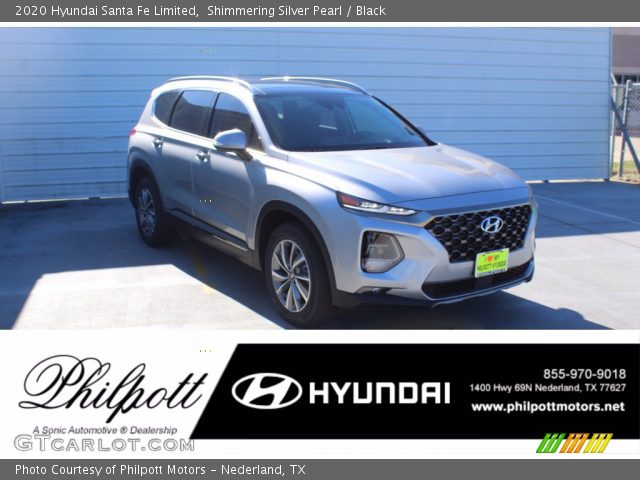 2020 Hyundai Santa Fe Limited in Shimmering Silver Pearl