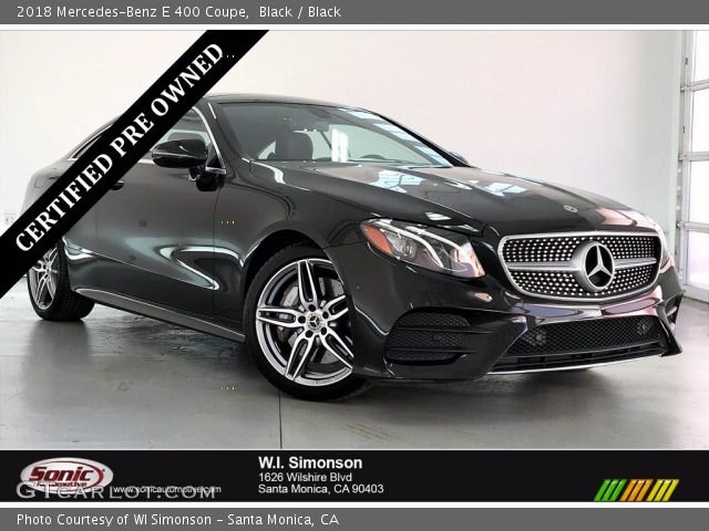 2018 Mercedes-Benz E 400 Coupe in Black