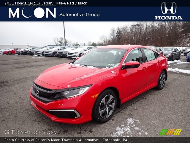 2021 Honda Civic LX Sedan in Rallye Red