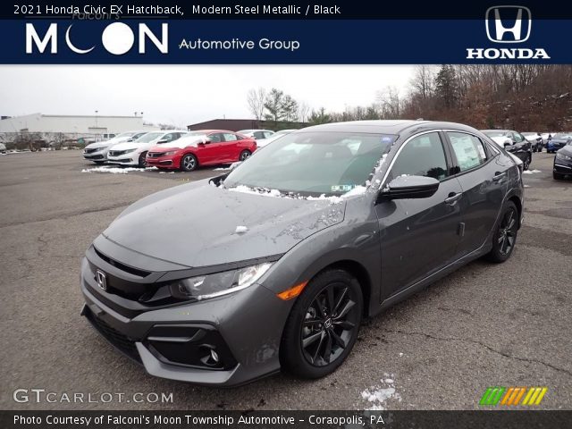 2021 Honda Civic EX Hatchback in Modern Steel Metallic